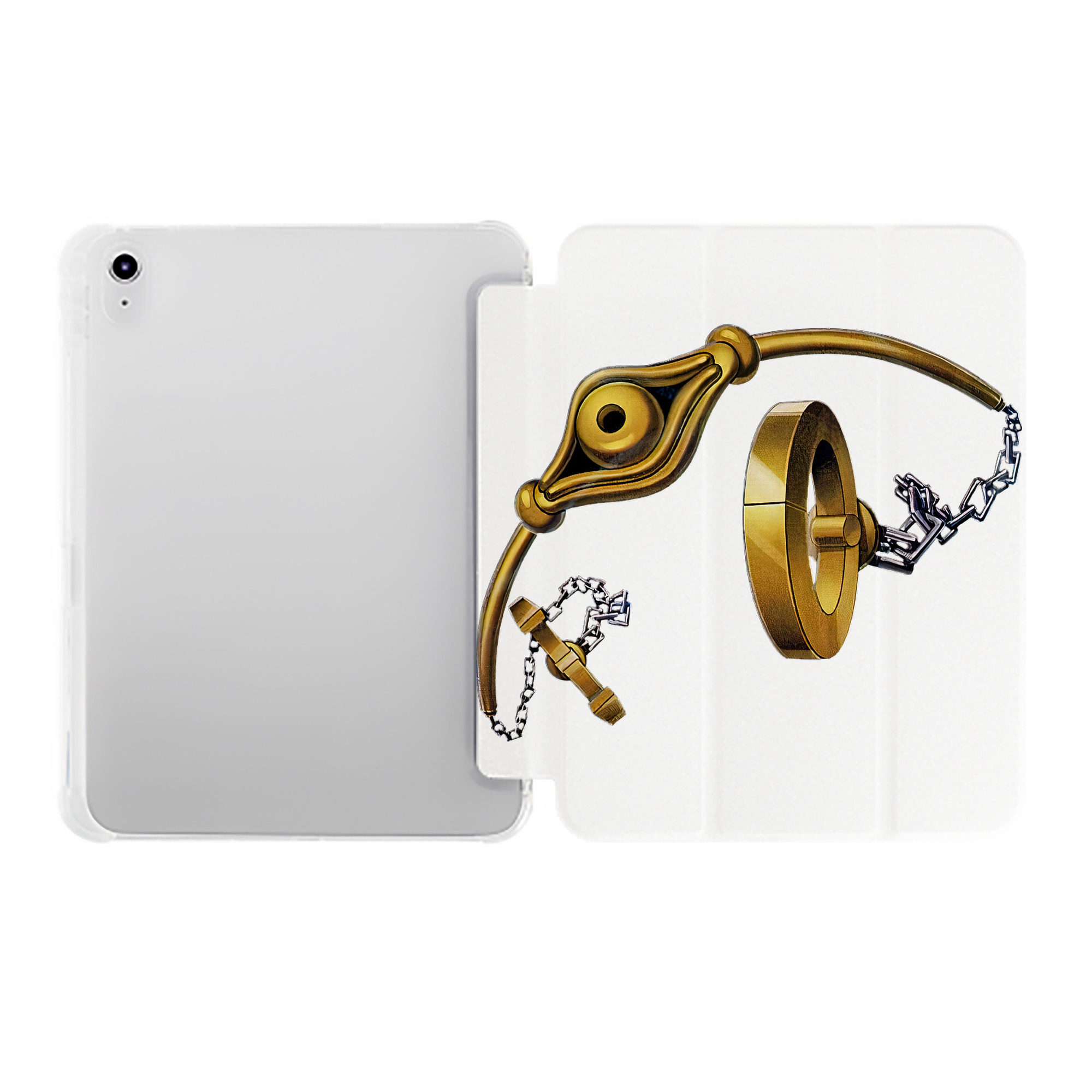 （画像用） 遊☆戯☆王 Yu-Gi-Oh! IPad ケース ペン収納付き 三つ折りスタンド PUレザー×シリコン 対応機種9.5/10.5/10.9インチ